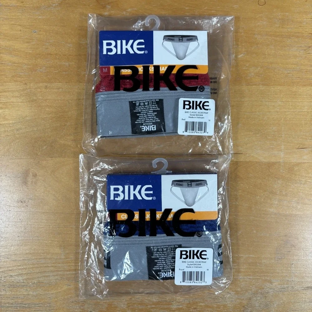 Bike Classic Jockstrap Men's Medium Blue Red Lot of 2 New